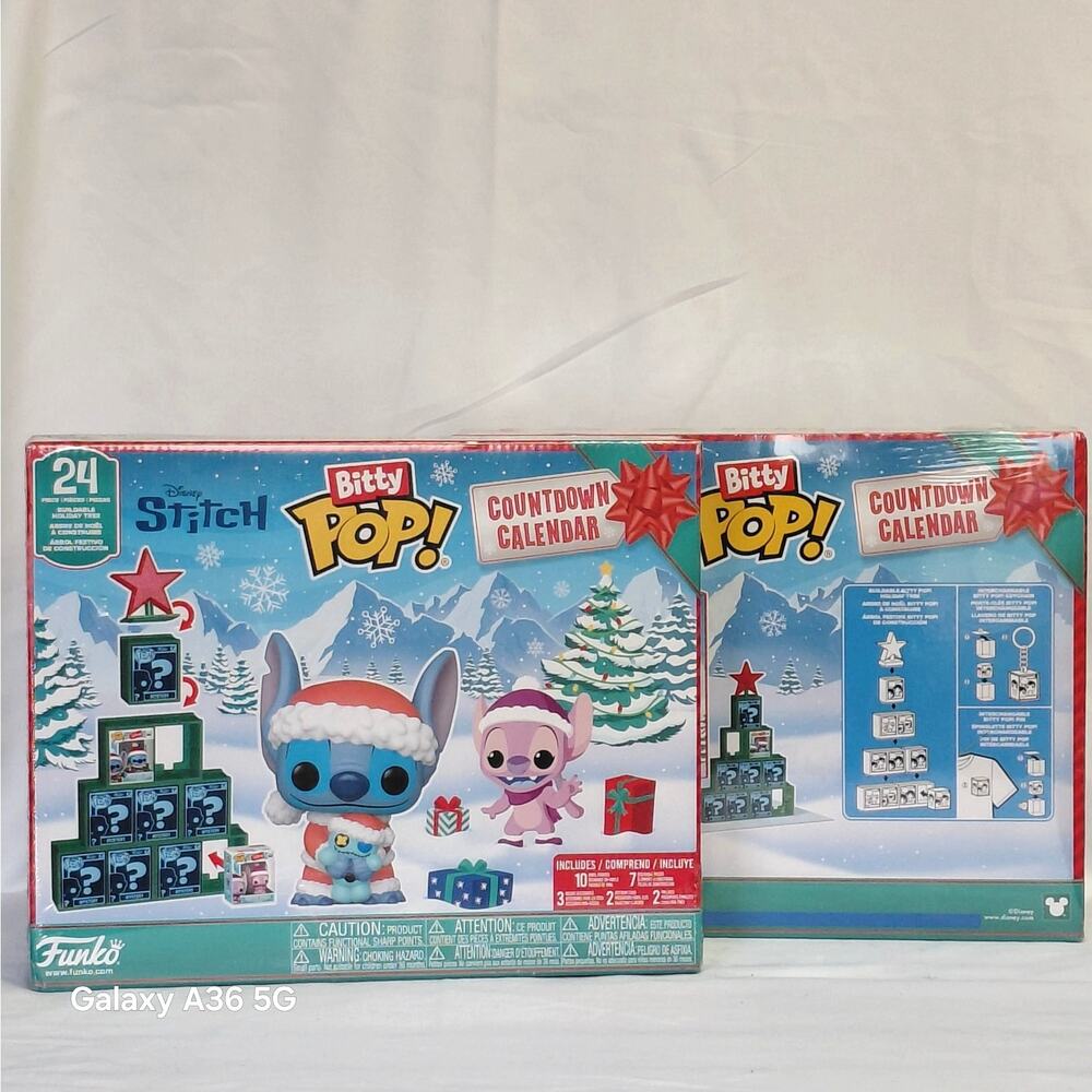 Funko Pop! Bitty Countdown Calendar: Stitch Holiday 24 Days of Surprises NWT